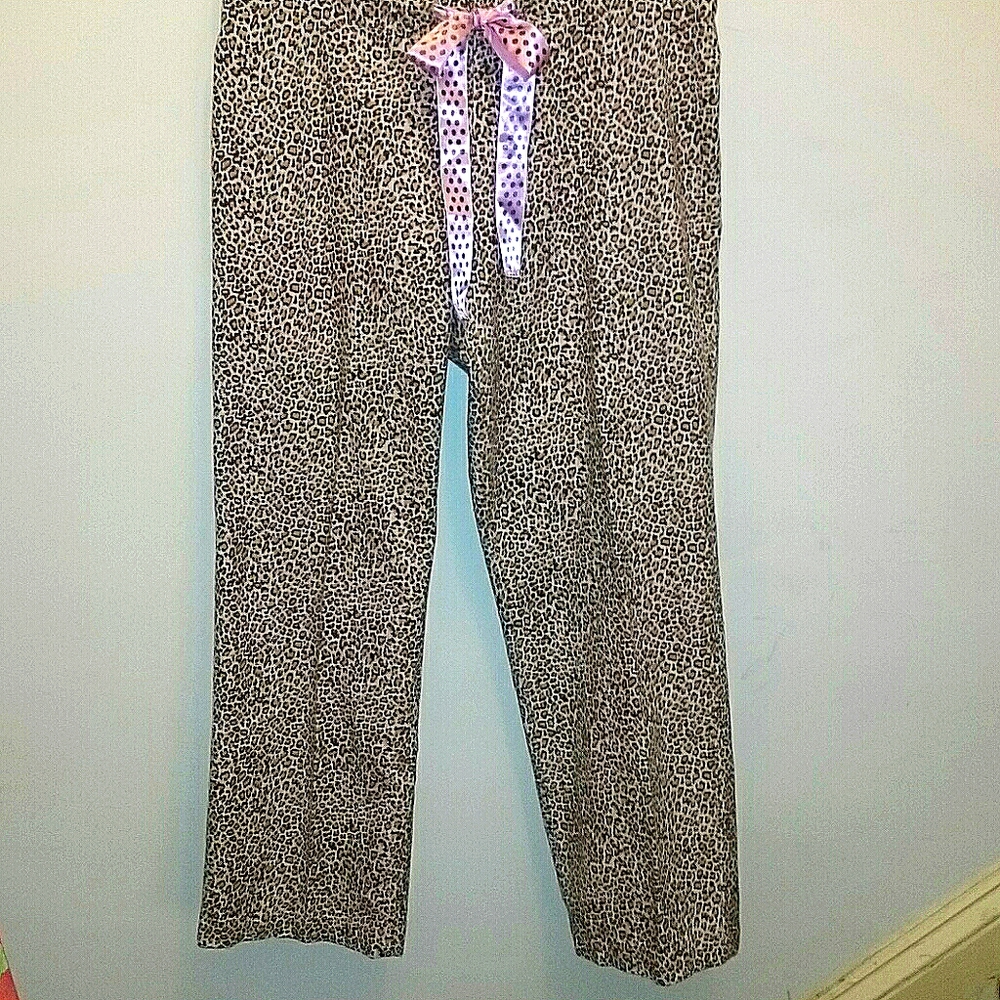 Ladies Leopard Print Pajama Pants